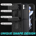 thumbnail image 4 of Compatible Samsung Z Flip 4 Case, Galaxy Z Flip 4 Case with Hinge Protection, Slide Camera Lens Cover, 4 of 5