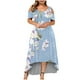 thumbnail image 1 of Moda mujer verano casual manga corta fuera del hombro vestido estampado Fridja  qw2164, 1 of 5
