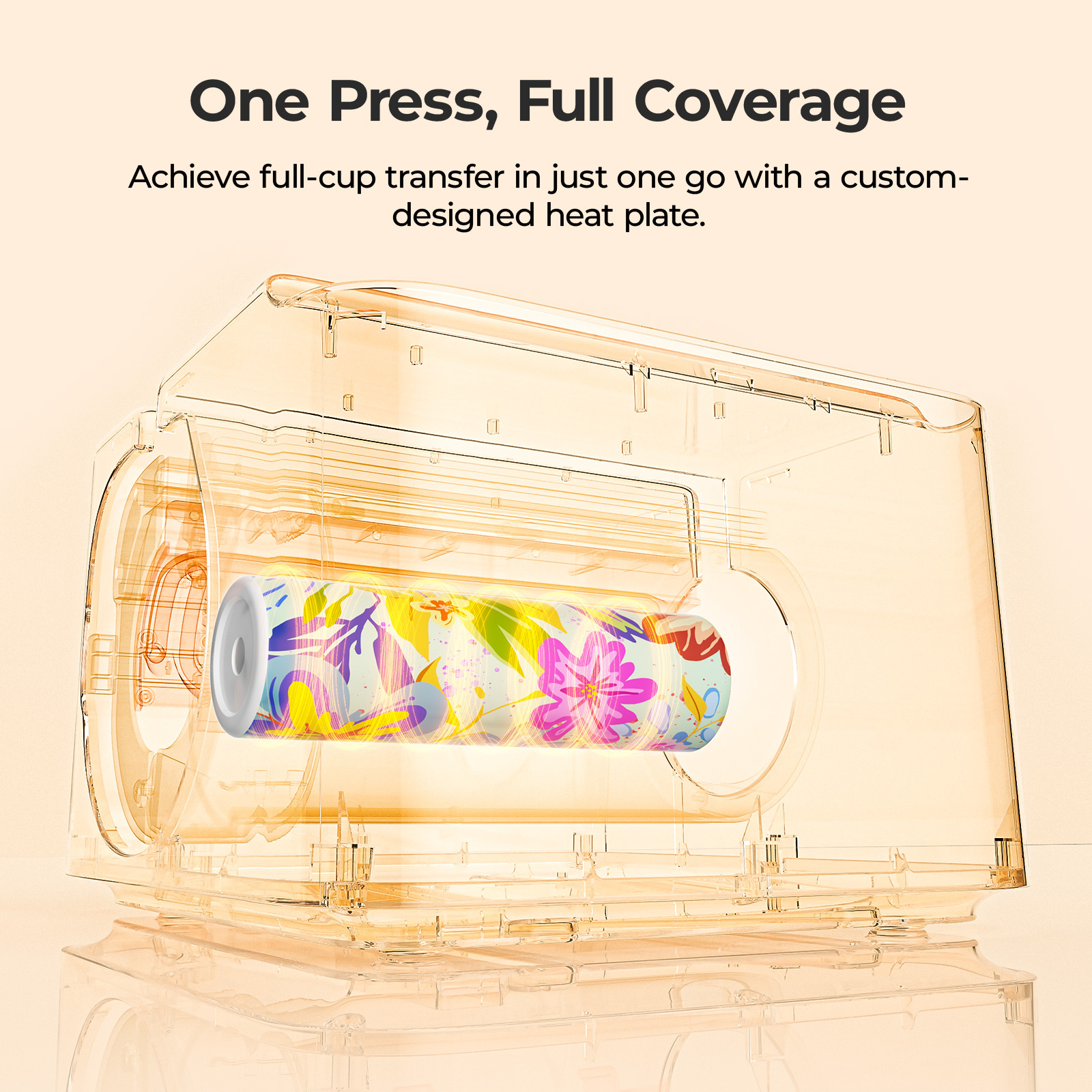 HTVRONT Auto Tumbler Heat Press - Update A200 Tumbler Heat Press Machine, Adjustable Pressure & Switchable Heat Plate Attachment, 4 Memory Modes for 15 OZ, 16 OZ, 20 OZ, 30 OZ Tumblers & Glasses