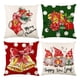 thumbnail image 2 of 4 fundas de almohada navideñas de 45 x 45 cm, decoración navideña para fiestas de invierno, sofá o sillón., 2 of 7