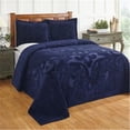 thumbnail image 1 of Better Trends BSASDONV Ashton Cotton Bedspread, Navy - Full & Double Size, 1 of 5