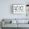 thumbnail image 3 of Kellie Day 'Love More Worry Less' Canvas Art, 3 of 3