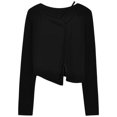 thumbnail image 1 of Camisetas de manga larga para mujer, otoño, ajustadas, moda básica, color sólido, elegantes, estilo coreano, informales, estéticas, primavera, 1 of 6