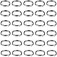 thumbnail image 1 of HAHDAXIA 200 Pieces 8mm Metal Split Rings Nickel Plated Small Key Chain Ring Part for Ornament Crafts and Jewelry Making，Silver, 1 of 4