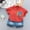 Red, variant on Delliss Baby Boys Clothes Baby Outfits Shirts Sets Casual Dinosaur Printed Short Sleeve Denim Shorts For Boys Set 1-4 Years