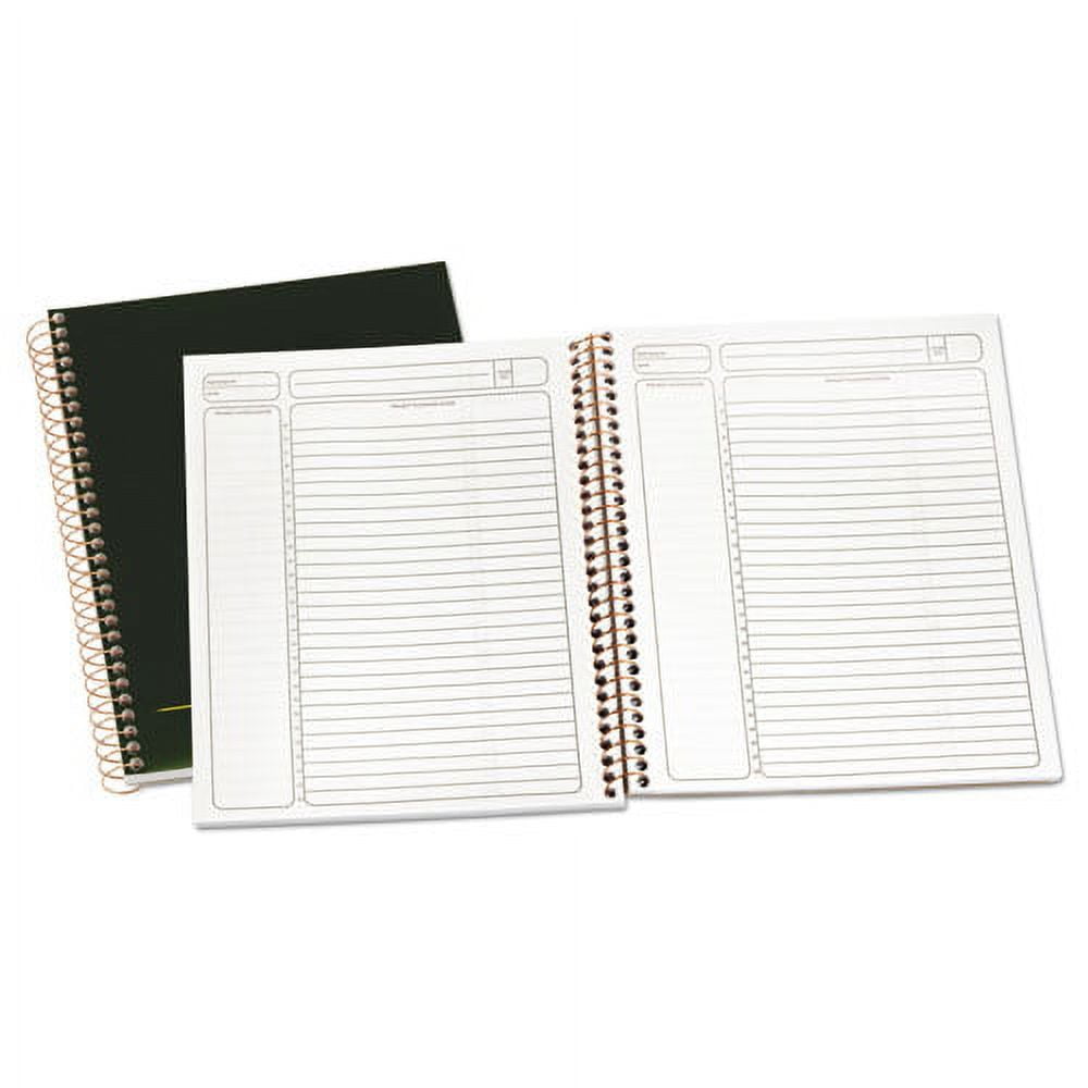"Gold Fibre Wirebound Project Notes Pad, Project-Management Format, Green Cover, 70 White 8.5 X 11.75 Sheets | Bundle of 10 Each"