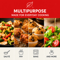 thumbnail image 3 of 1-2-3 Vegetable Oil, All Purpose Cooking Oil for Frying and Baking, 33.8 fl oz, 3 of 8