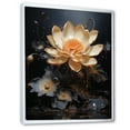 thumbnail image 2 of Designart "Mystical Harmony Of Lotus IV" Lotus Floater Framed Canvas Wall Art, 2 of 5
