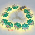 thumbnail image 2 of Guirnalda de luces de estrella ACTIVE 10 luces LED de cadena de luna islámica para decoraciones Eid, 2 of 4