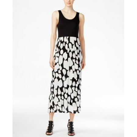 Kensie Women's Contrast-Print Maxi Dress Size M