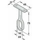 thumbnail image 2 of Soporte de tubo central para barra de ropa, soporte de metal cromado pulido, soporte ovalado para barra de armario, 1 pieza, 2 of 5