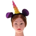 thumbnail image 2 of Diadema con de cuerno de íris/dorad niñas, disfraz de Halloween 1 Zulema Unicornio, 2 of 7