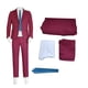 thumbnail image 4 of Disfraz de payaso de película para cosplay, traje rojo, corbata, camisa, pantalones, uniforme para hombre, traje de fiesta de carnaval de Halloween, 4 of 4