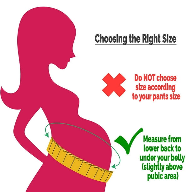 Pregnancy Support Maternity Belt, Waist/Back/Abdomen Band, Belly Brace,  Black 