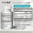 thumbnail image 3 of HealthA2Z Liquid Calcium 600mg With Vitamin D3 Softgels - Bone & Teeth Health - 100 Count, 3 of 3
