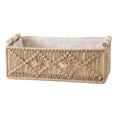 thumbnail image 3 of Ccwuwei Macrame Storage Basket, Handmade Toilet Paper Basket, Boho Woven Decor, Small Countertop Organizer with Handles for Shelf, Living Room, Bedroom, Home,Office - Khaki, 3 of 8