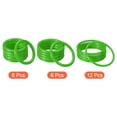 thumbnail image 3 of Unique Bargains 4cm 6mm 8.5cm Plastic Carnival Ringtoss Rings Game Hoop, Green 24 Pack, 3 of 5