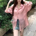 thumbnail image 4 of Womens Relaxed Fit Lapel Shirt Perfect for Daily Activities in the Sun, 4 of 9