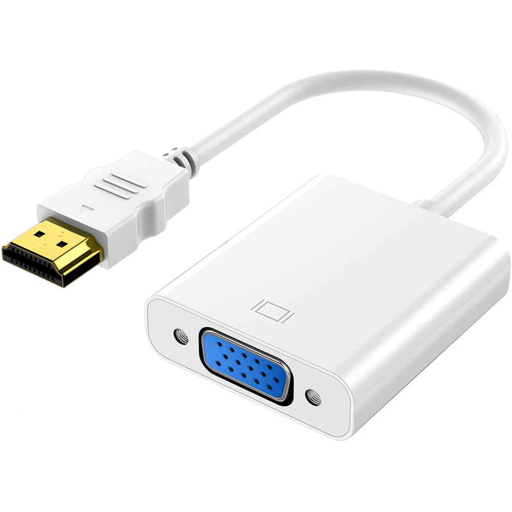 HDMI to VGA Adapter, HDMI VGA Converter,Gold Plated HDMI to VGA (Male to Female), for Computer, Desktop, Laptop, PC, Monitor, Projector, HDTV, Raspberry Pi, Roku, and More - Walmart.com