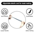 thumbnail image 2 of SHELLTON 100 Pcs Elastic String, 0.2 Inch (5mm) Elastic Bands Cords for Sewing with Adjustable Buckle Adult Kids, Stretchy Face Cover Earloop for DIY Mas-k Supplies（Random color）, 2 of 7