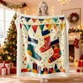 thumbnail image 2 of WEGFTDUOP Christmas Print Blanket Comfortable And Soft Flannel Blanket Merry Christmas Blanket Suitable For Bedroom Sofa Christmas Decoration 75X100cm Blankets And Throws, Bed Blankets, 2 of 7