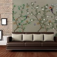 thumbnail image 3 of Idea4wall 4pcs Chinese Style Floral Peel and Stick Wallpaper Removable Wall Murals Large Wall Stickers for Home Decoration, 66"x24", 3 of 5