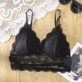 thumbnail image 2 of Moda mujer encaje belleza espalda sólida correa envoltura ahueca hacia fuera sujetador ropa interior Fridja  nalpqowj9454, 2 of 7