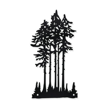 1pc Iron Wall Art Decorations for Front Porch Living Room Kitchen Matte style Tree 146x276x1mm