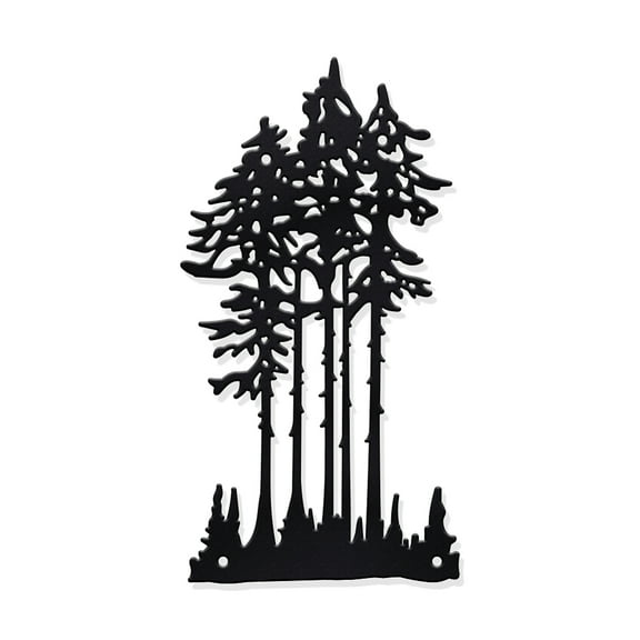 1pc Iron Wall Art Decorations for Front Porch Living Room Kitchen Matte style Tree 146x276x1mm