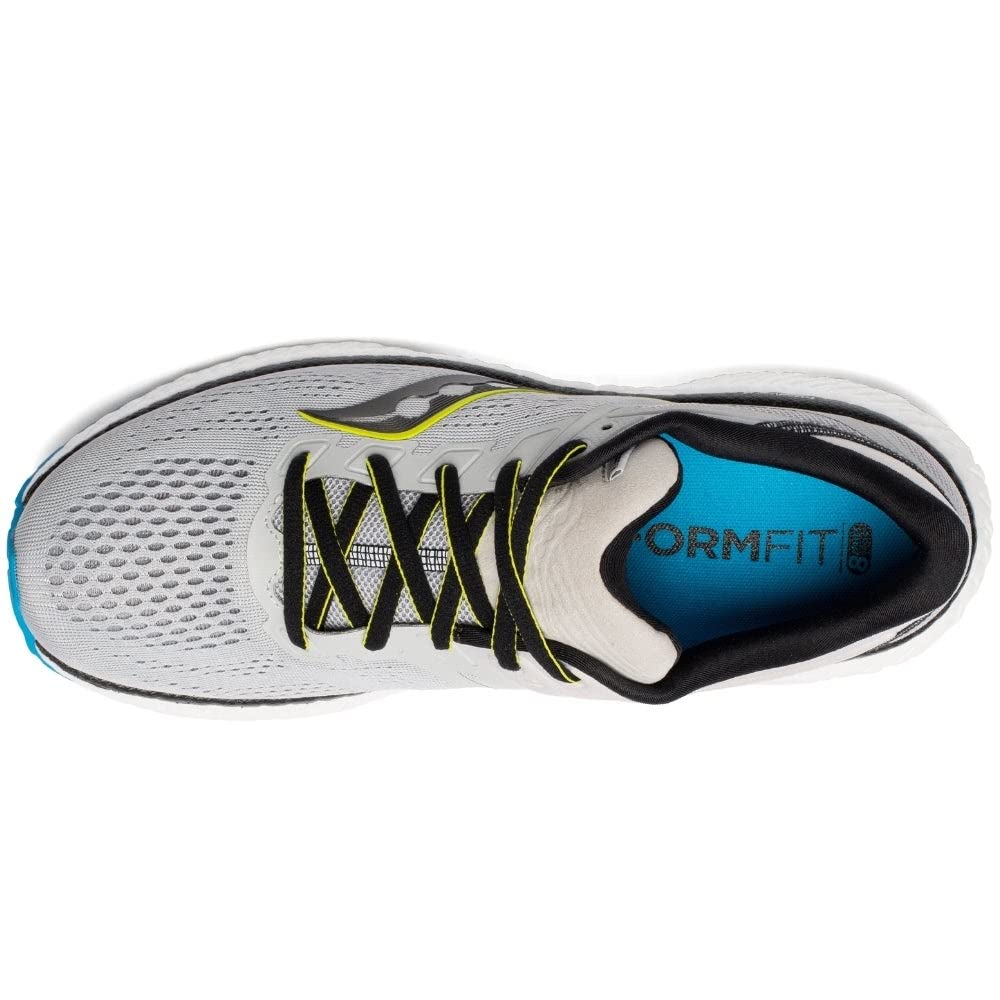 Mens Saucony Hurricane 23 Running Shoe Fog/Cobalt - Walmart.com display picture 3
