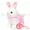 rabbit, variant on Konexial Walking Pomeranian Interactive Electronic Pet Dog Toy Remote Control Leash Animated Puppy Nodding Barking Wagging Tail Gifts for Toddlers Birthday, White, 10''