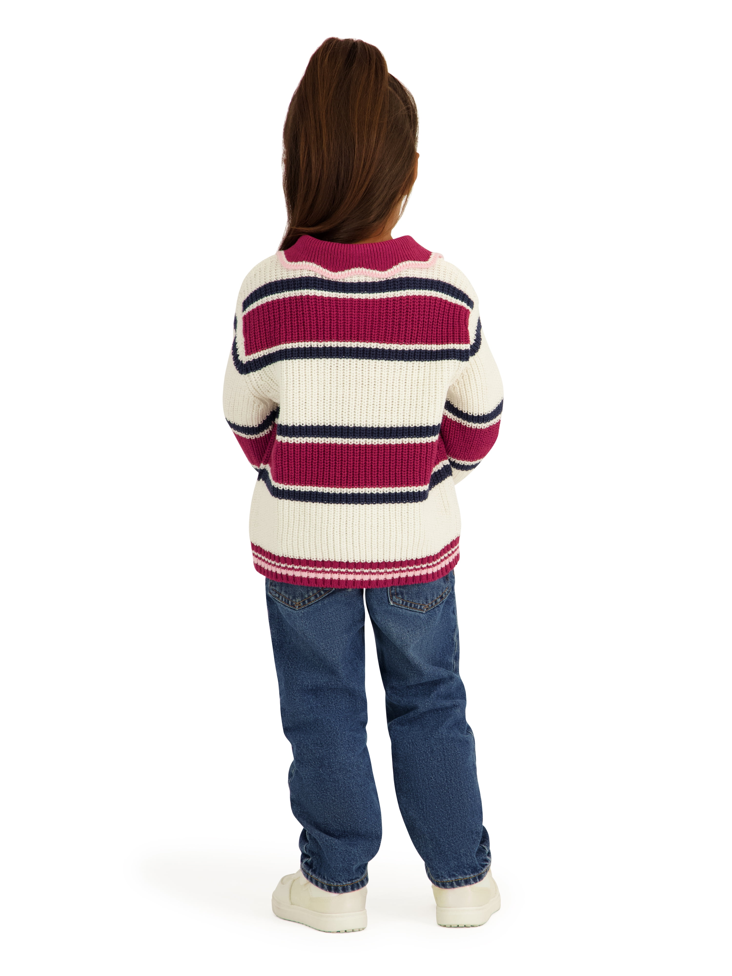 Minnie Mouse Toddler Girls Stripe Sweater, Sizes 12 Months - 5T