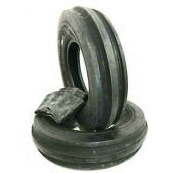 🚜 Two 4.00-8 3-Rib Front Tractor Tires w/ Tubes Garden Lawn Easy Steer 400x8