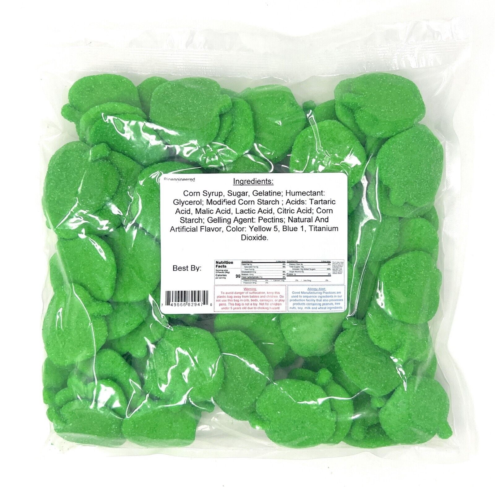 Sour Green Apple Gummy Candy, 2 lbs.