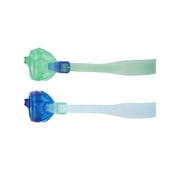 TYR Youth Fit Aqua Blaze Non-Mirrored Swim Goggles - 2 Pack Assorted