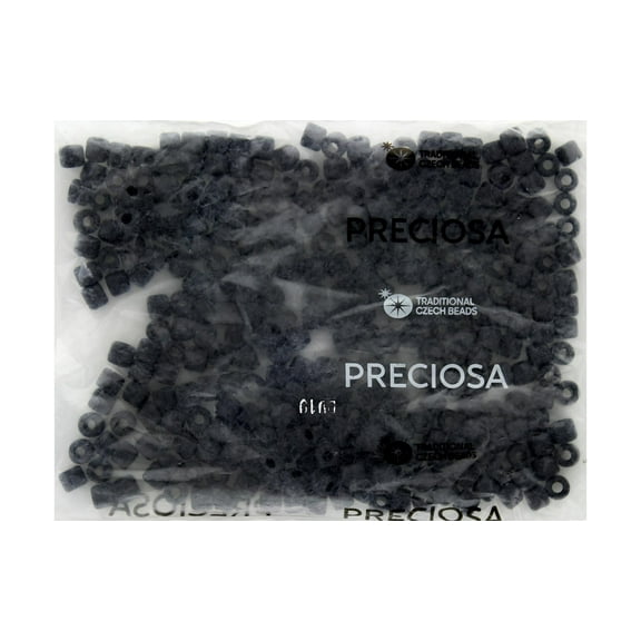 John Bead Czech Rola Bead 6.2mm Op Black Matte