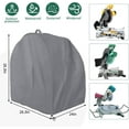 thumbnail image 2 of ABPETE Miter Saw Cover,Waterproof & Dustproof Portable Table Saw Cover for Most Miter Planers,28.3''L x 24''W x 28.3''H-Gray, 2 of 14