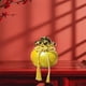 thumbnail image 5 of Figura de bolsa de la suerte de Feng Shui chino, adorno de resina para cuenco de tesoro, decoración de lujo para el hogar Amarillo, 5 of 9