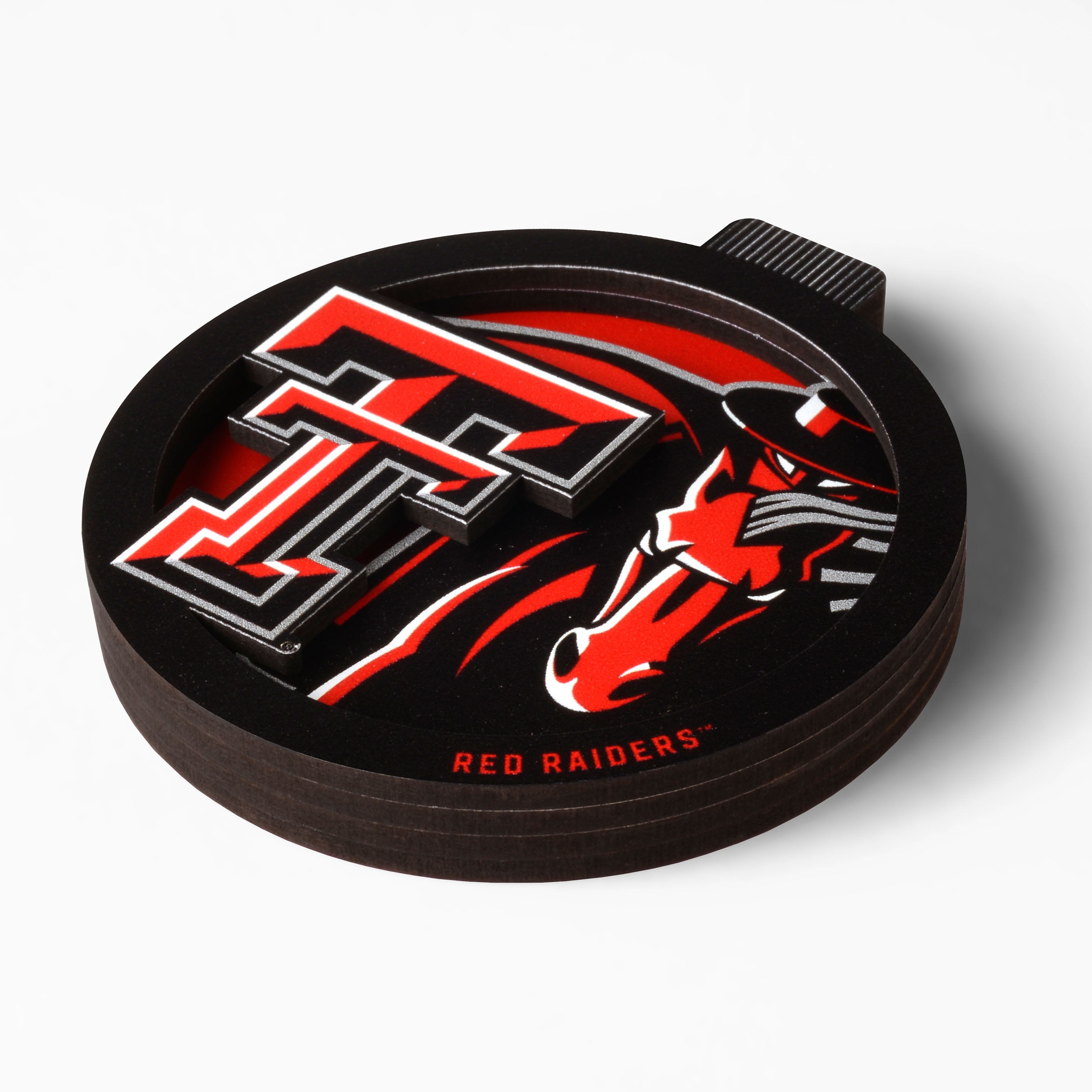 YouTheFan NCAA Texas Tech Red Raiders 3D Logo Series Ornament