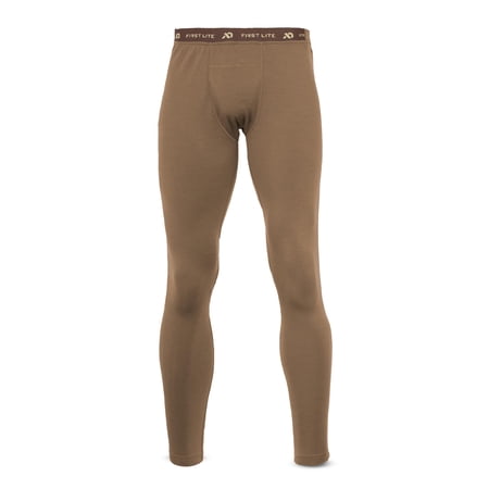 First Lite Men s Kiln Zip-Off Long John Merino Wool Thermal Base Layer Pants Dry Earth Breathable Moisture Wicking (MBZLJDE)