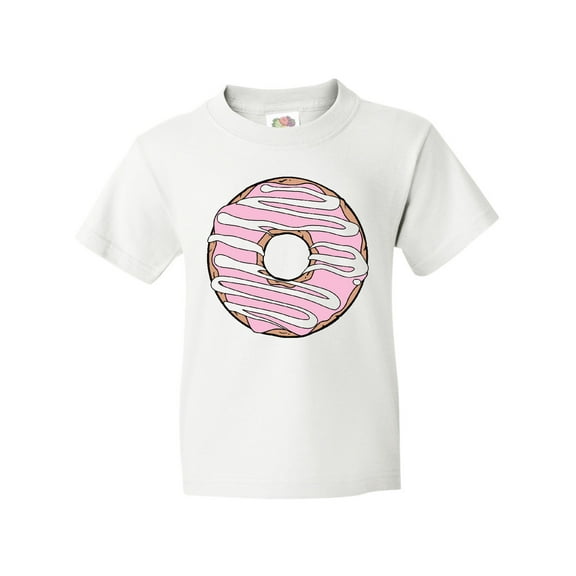 Inktastic Pink Donut, Donut Frosting, Donut Icing, Glaze Youth T-Shirt