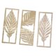 thumbnail image 4 of 3 esculturas de madera para pared, decoración de hojas decorativas, adorno de arte de pared moderno y ligero para sala de estar, baño y oficina., 4 of 9