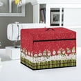 thumbnail image 5 of HELLHERO Snowman Plaid Sewing Machine Cover with Handle and Pocket Pocket Foldable Easy to Replacement and Clean, 5 of 8