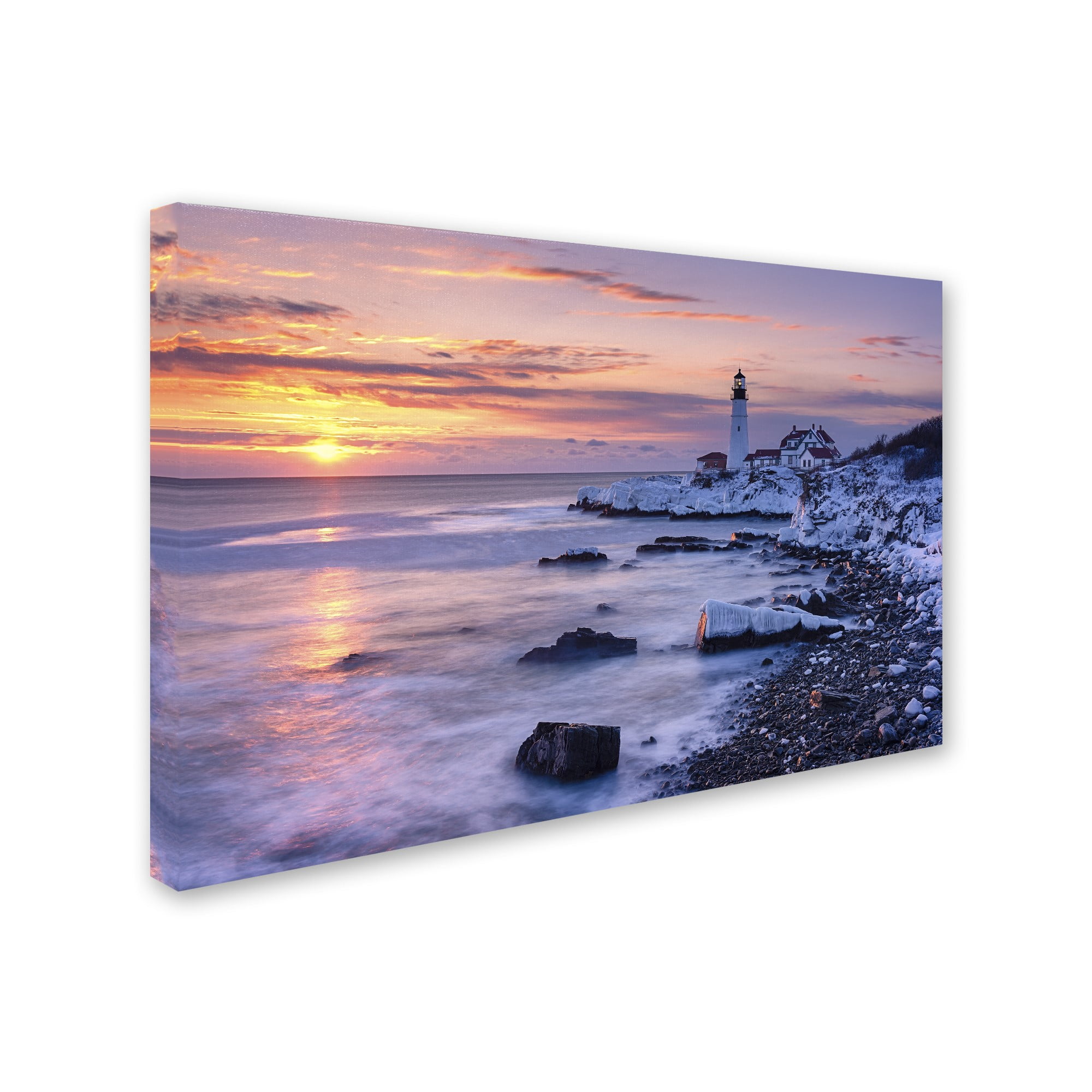 Trademark Fine Art 'Winter Lights' Canvas Art by Michael Blanchette Photography