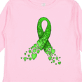 thumbnail image 4 of Inktastic Mental Health Awareness Ribbon with Green Hearts Boys or Girls Long Sleeve Toddler T-Shirt, 4 of 5