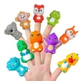 thumbnail image 2 of 10 marionetas de dedo de animales de PVC, marionetas de cuentos coloridas, juguetes para enseñar, espectáculos, recuerdos de fiesta para niños, 2 of 7
