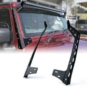 Xprite Universal Front Windshield 50 in. Light Bar Mounting Brackets for 2007 - 2018 Jeep Wrangler JK JKU