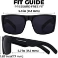 thumbnail image 5 of Grinderpunch Polarized Square Sunglasses for Men UV400 Protection Driving Fishing Sunglasses Mens Shades Mirrored Sunglasses - 2Pack Matte/Black - Brown, 5 of 9