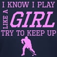 thumbnail image 3 of CafePress - Hockey Like A Girl T Shirt - Women's Traditional Fit Dark T-Shirt, 3 of 4