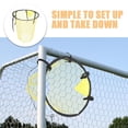 thumbnail image 3 of CATIEBYE 2Pcs Portable Soccer Goal Net Yellow Nylon Sturdy Soccer Training Equipment for Accuracy Practice, 3 of 8